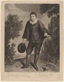 Raymond Poisson as Crispin. Creator: Gerard Edelinck