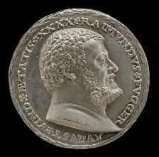 Raymund Fugger, 1489-1535, Scholar and Patron of the Arts [obverse]. Creator: Matthes Gebel
