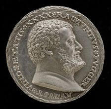 Raymund Fugger, 1489-1535, Scholar and Patron of the Arts [obverse]. Creator: Matthes Gebel