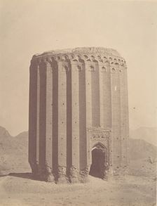 [RAYY, Tower of Toghrul, 1139.], 1840s-60s. Creator: Possibly by Luigi Pesce