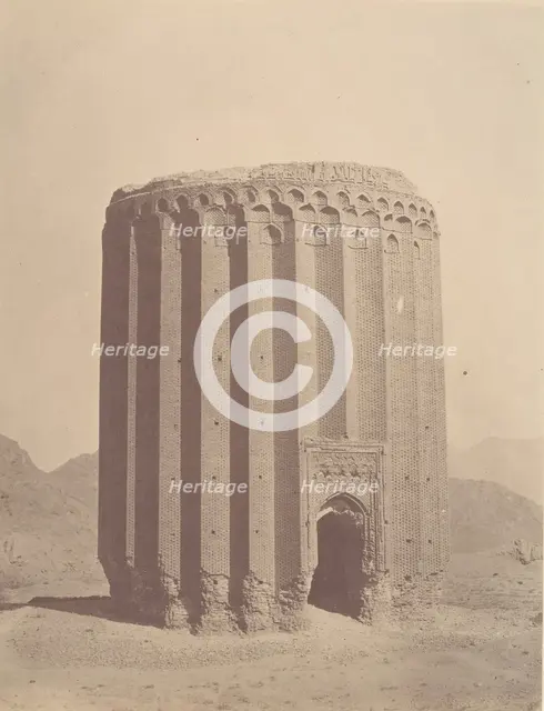 [RAYY, Tower of Toghrul, 1139.], 1840s-60s. Creator: Possibly by Luigi Pesce.