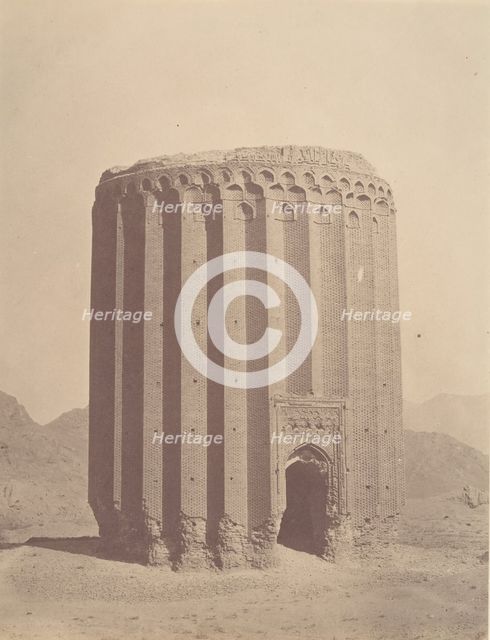 [RAYY, Tower of Toghrul, 1139.], 1840s-60s. Creator: Possibly by Luigi Pesce.