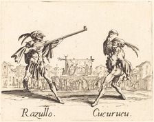 Razullo and Cucurucu, c. 1622. Creator: Jacques Callot