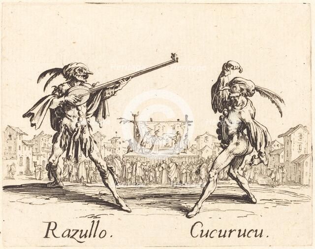Razullo and Cucurucu, c. 1622. Creator: Jacques Callot.
