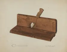 Rabbet Plane, 1938. Creator: Lloyd Charles Lemcke