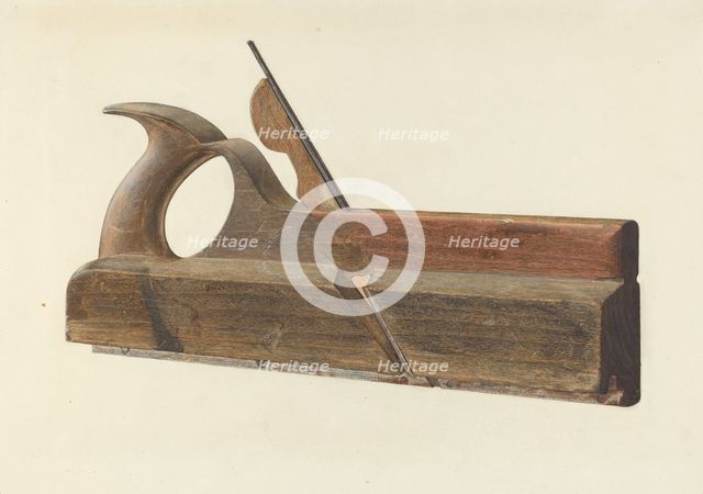 Rabbet Plane, c. 1938. Creator: Samuel Faigin.