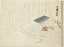 Rabbit and Fish, spring 1855. Creator: Shiko