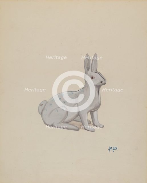 Rabbit, c. 1936. Creator: Rex F Bush.