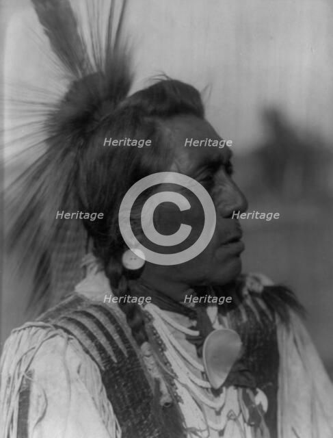 Rabbit Head-Hidatsa, c1908. Creator: Edward Sheriff Curtis.