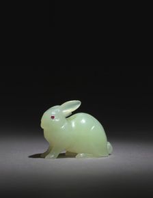 Rabbit, late 1800s-early 1900s. Creator: House of Fabergé (Russian, 1842-1918)