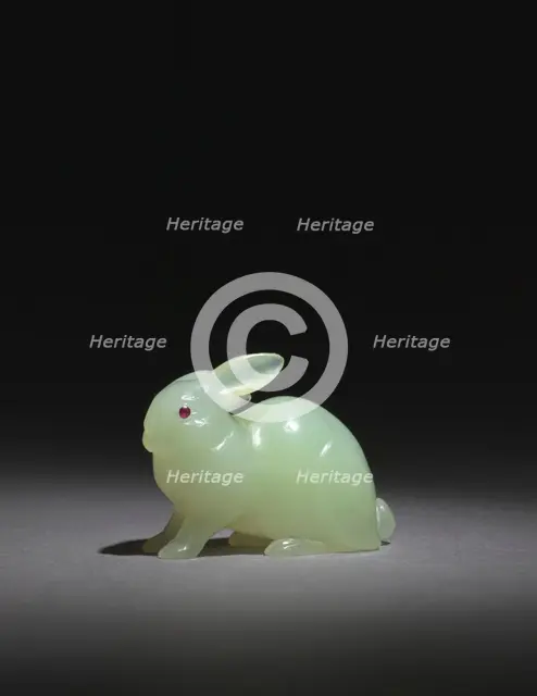 Rabbit, late 1800s-early 1900s. Creator: House of Fabergé (Russian, 1842-1918).