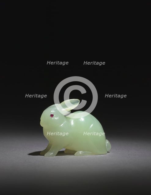 Rabbit, late 1800s-early 1900s. Creator: House of Fabergé (Russian, 1842-1918).