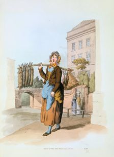 Rabbit seller, 1808. Creator: William Henry Pyne