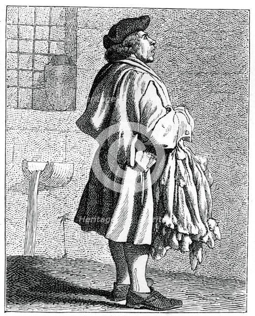 Rabbit Skins!, 1737-1742.Artist: Bouchardon