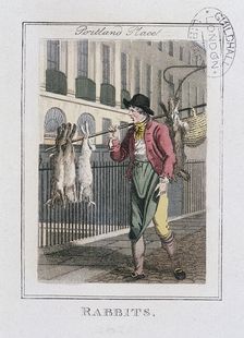 Rabbits Cries of London, 1804. Artist: Anon