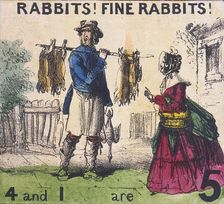 Rabbits! Fine Rabbits! Cries of London, c1840. Artist: TH Jones