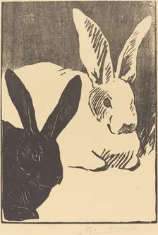 Rabbits (Les Lapins), 1893. Creator: Henri-Charles Guerard