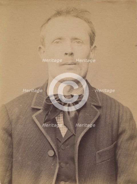 Raboin. émile, Pierre. 41 ans, né à Ouzoir-sur-Loire (Loiret). Distillateur. Assoc. de mal..., 1894. Creator: Alphonse Bertillon.