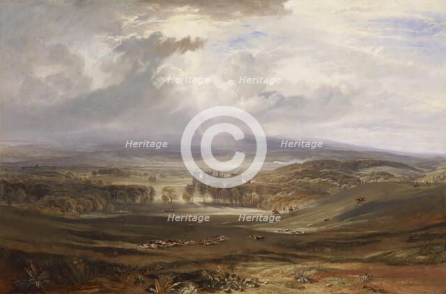 Raby Castle, the Seat of the Earl of Darlington, 1817. Creator: JMW Turner.