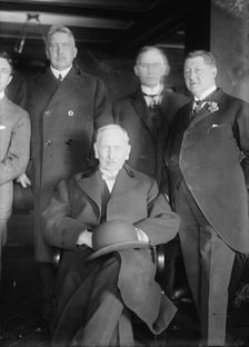 R.A.C. Smith, J.A. Topping, F.B. Dalzell, T.E. Burton, between c1915 and c1920. Creator: Bain News Service