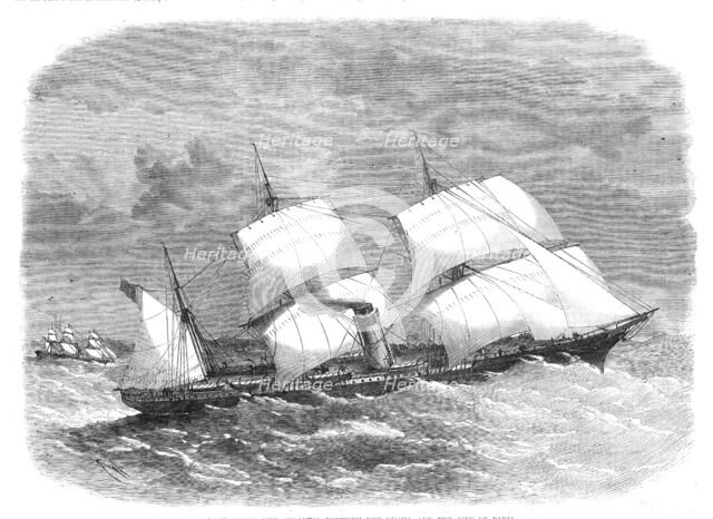 Race across the Atlantic between the Russia and the City of Paris, 1869. Creator: Unknown.