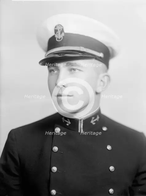Race F. Crane, Midshipman - Portrait, 1933. Creator: Harris & Ewing.