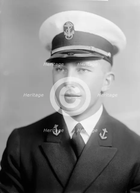 Race F. Crane, Midshipman - Portrait, 1933. Creator: Harris & Ewing.