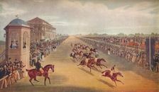 Race for the Great St. Leger Stakes, 1836 1837. Artist: John Harris