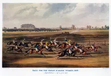Race for the Great St Leger Stakes, 1836 Artist: Harris