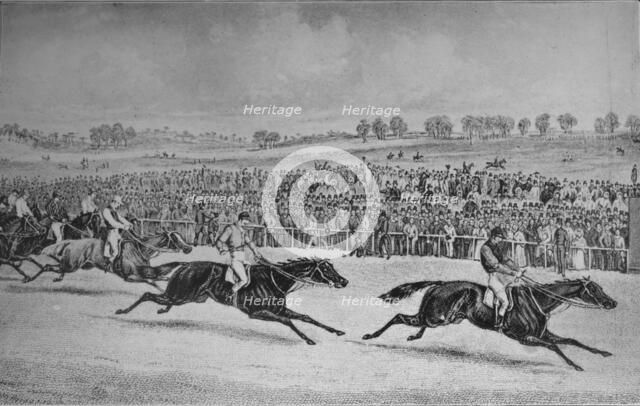 'Race for the St. Leger', 1911. Artist: Unknown.