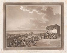 Race Ground (An Excursion to Brighthelmstone), June 1, 1790., June 1, 1790. Creators: Thomas Rowlandson, Samuel Alken