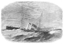 Race in the Channel between the Atalanta twin-screw steamer and the Dover mail-packet Empress, 1864. Creator: Smyth