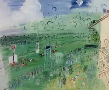 Racecourse at Deauville, 1935. Creator: Raoul Dufy