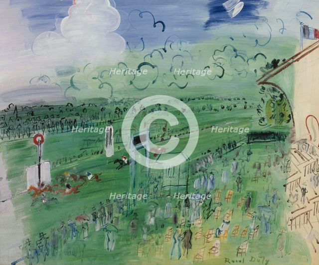 Racecourse at Deauville, 1935. Creator: Raoul Dufy.