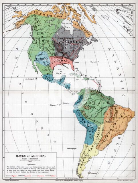Races of America, 1901. Artist: Unknown