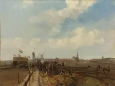 Racetrack at Scheveningen, opened 3 August 1846, 1846. Creator: Charles Rochussen