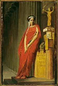 Rachel (1821-1858), en costume de tragédie, c1859. Creator: Jean-Leon Gerome