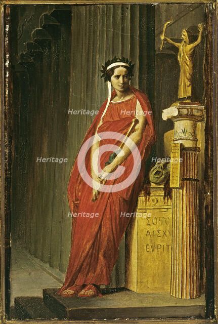 Rachel (1821-1858), en costume de tragédie, c1859. Creator: Jean-Leon Gerome.
