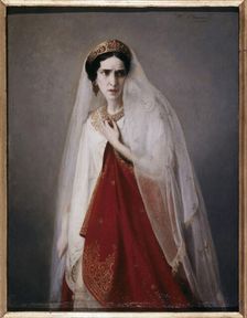 Rachel (1821-1858), in the role of Phèdre, c1853. Creator: Frederique Emilie-Auguste O'Connell