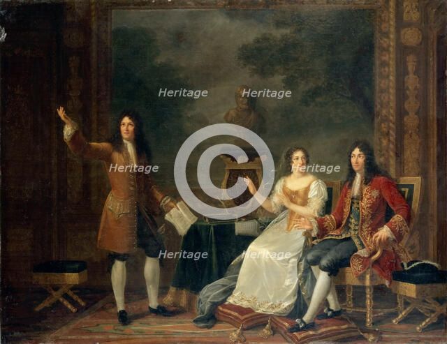 Racine Reading "Athalie" Before Louis XIV and Madame de Maintenon, 1819. Creator: Philipault (Phlipaut), Julie (1780-1862).