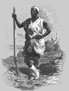 Racine Tall, El Hadj's chief at Koundian; Journey from the Senegal to the Niger 1875. Creator: Unknown