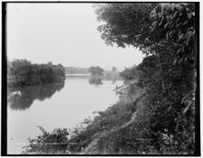 Racine, Wis., Cedar Bend, Root River, between 1880 and 1899. Creator: Unknown