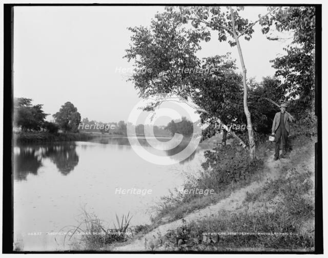 Racine, Wis., Cedar Bend, Root River, c1898. Creator: Unknown.