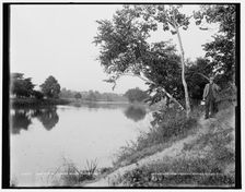 Racine, Wis., Cedar Bend, Root River, c1898. Creator: Unknown