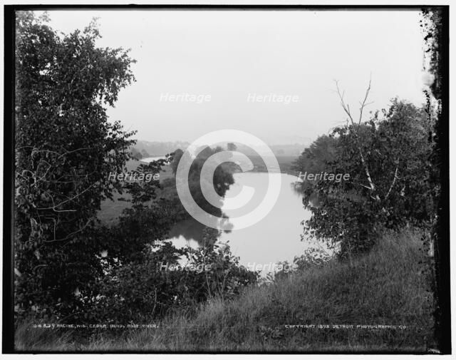 Racine, Wis., Cedar Bend, Root River, c1898. Creator: Unknown.