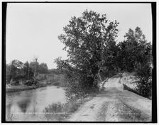 Racine, Wis., Root River rapids, Riverside Road, between 1880 and 1899. Creator: Unknown