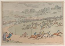 Racing, October 20, 1811., October 20, 1811. Creator: Thomas Rowlandson