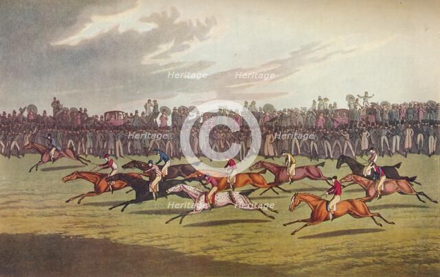 'Racing', c19th century. Artist: John Clarke.