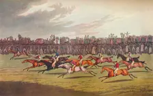 Racing c19th century. Artist: John Clarke