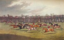 Racing c19th century. Artist: John Clarke